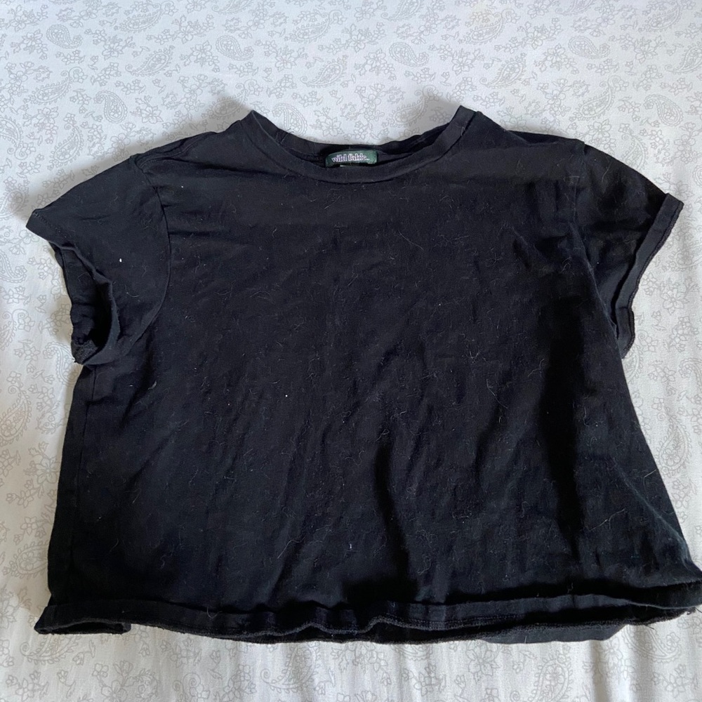 black crop top